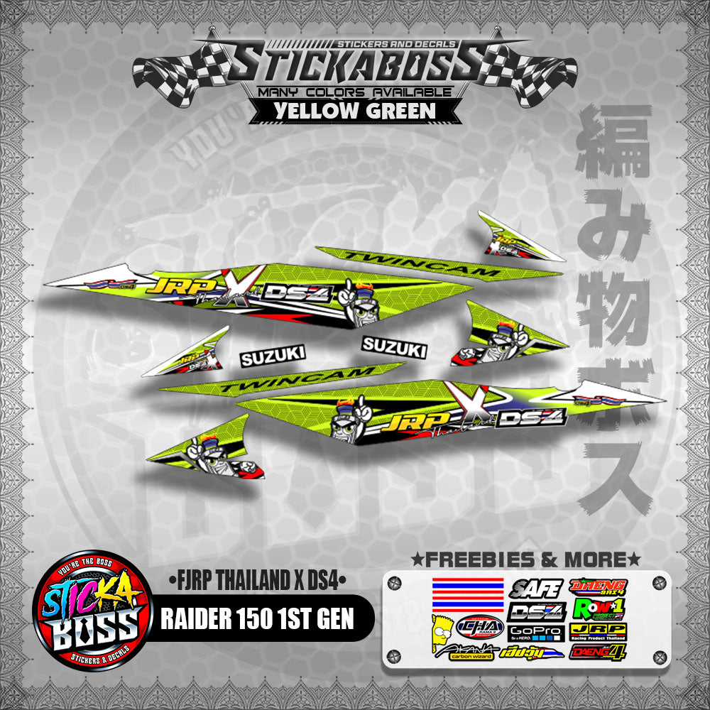 RAIDER 150 1ST GEN DECALS ( JRP THAILAND X DS4 )【WITH FREEBIES】