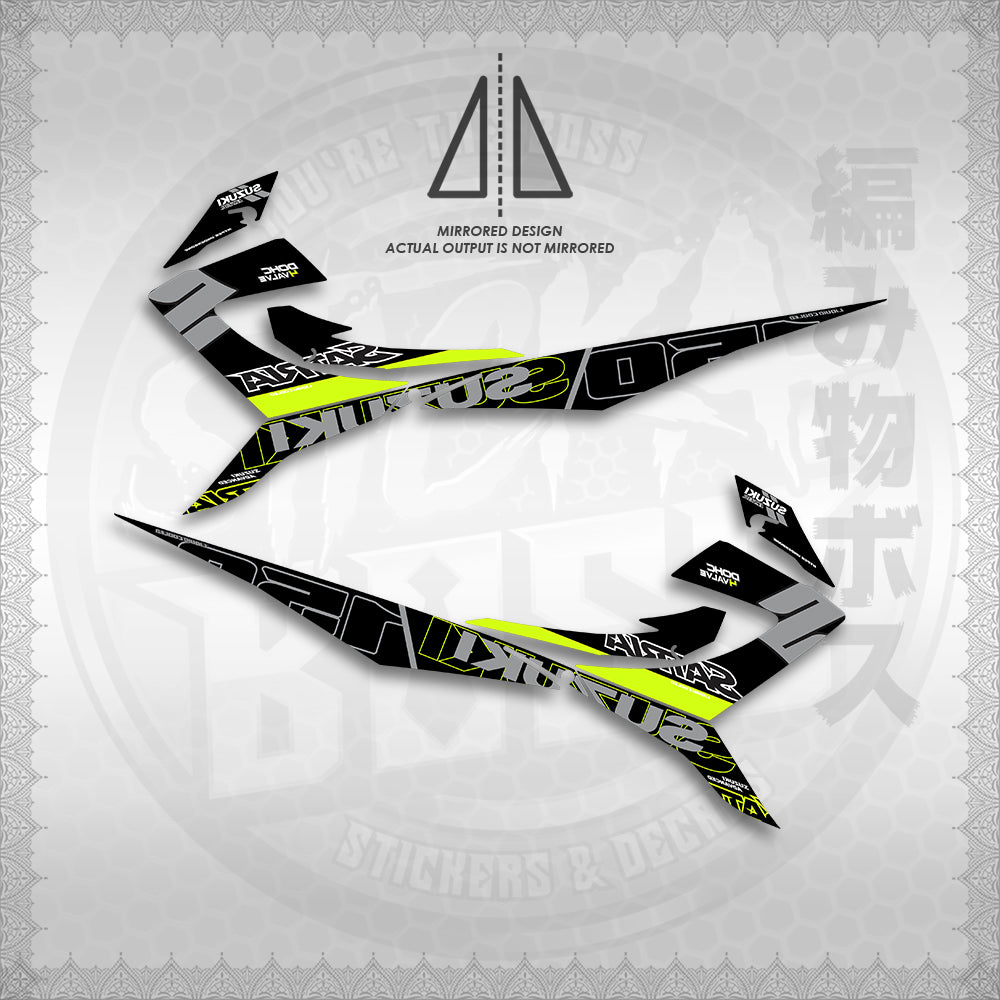 STICKER DECALS for RAIDER REBORN CARB 150 (RRCGPMA) By STICKABOSS (SOFIE LAMINATED WATERPROOF)