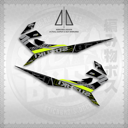 STICKER DECALS for RAIDER REBORN CARB 150 (RRCGPMA) By STICKABOSS (SOFIE LAMINATED WATERPROOF)