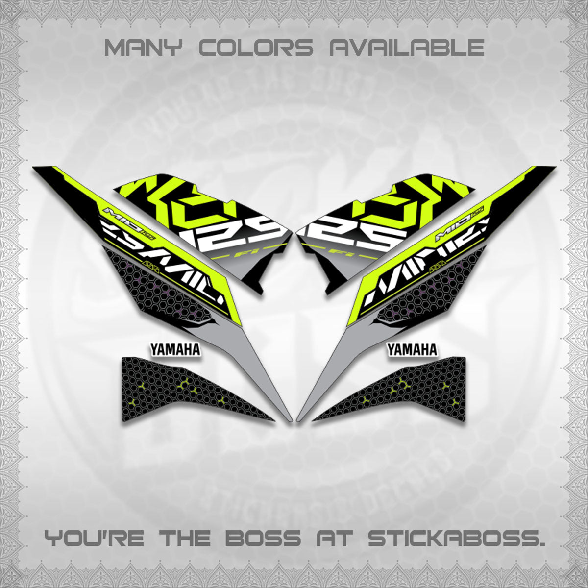 MIO I 125 M3 INDO-MALAY DECALS (DI ACARA DESIGN)STICKER DECALS By STICKABOSS