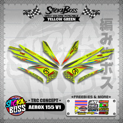 AEROX 155 V1 DECALS ( TRC CONCEPT )【WITH FREEBIES】