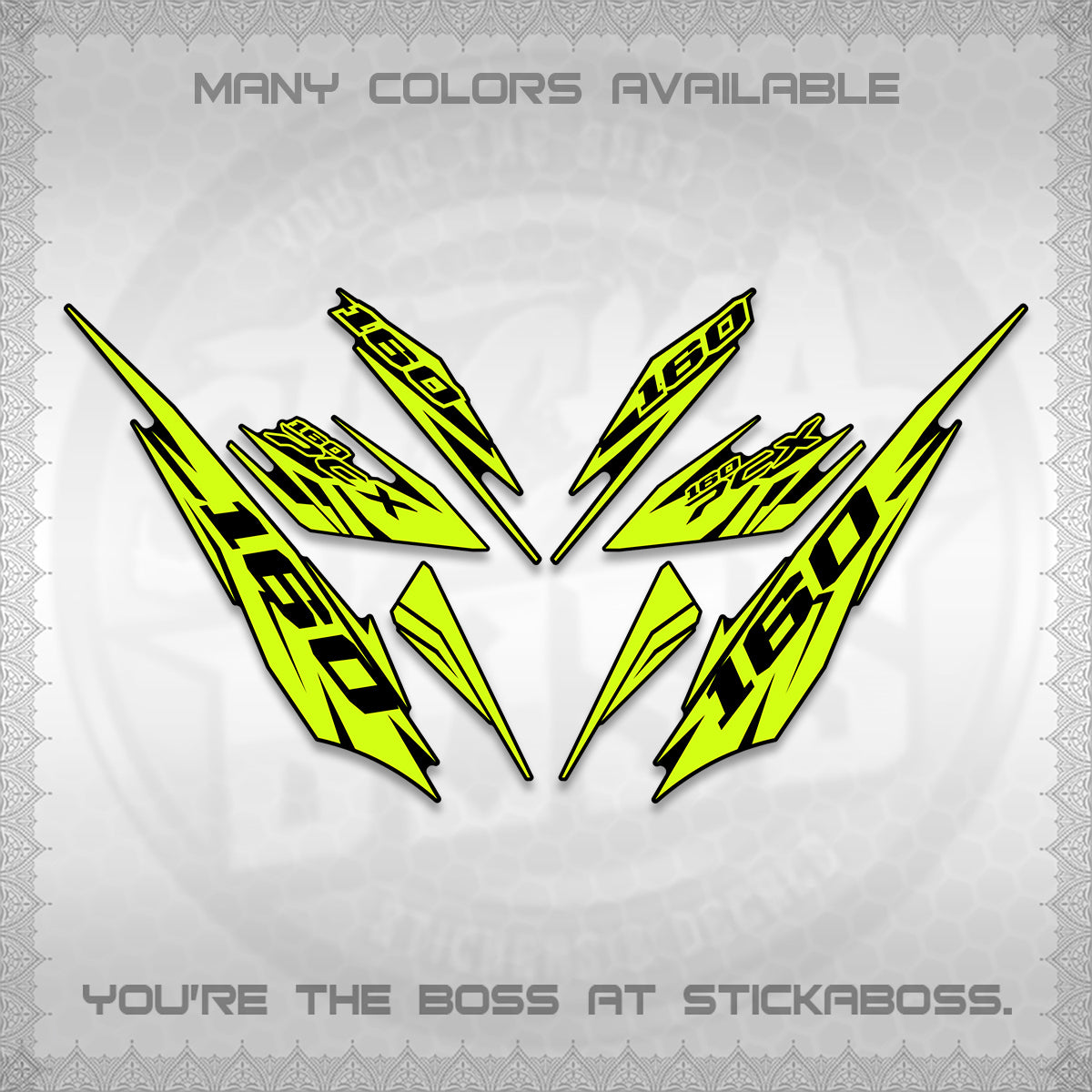 PCX 150 160 INDO DECALS (2026 NEW 08 DESIGN) STICKER DECALS By STICKABOSS