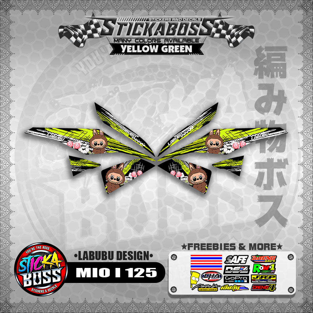 MIO I 125 STICKER DECALS ( LABUBU DESIGN )【WITH FREEBIES】