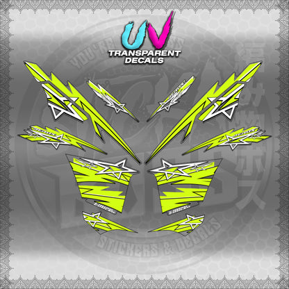 【PREMIUM UV PRINT】TRANSPARENT AEROX V3 ALPHA TURBO INDO (AV3STST01)【WITH FREEBIES】