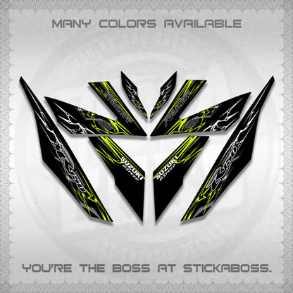 RAIDER 150 Fi DECALS (2026 CUSTOM LIGHTNING)STICKER DECALS By STICKABOSS