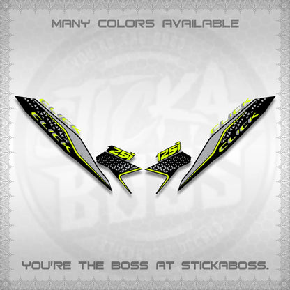 CLICK 125i V3 DECALS(2026 DEKAPAN SEMBILAN DESIGN)STICKER DECALS BY STICKABOSS