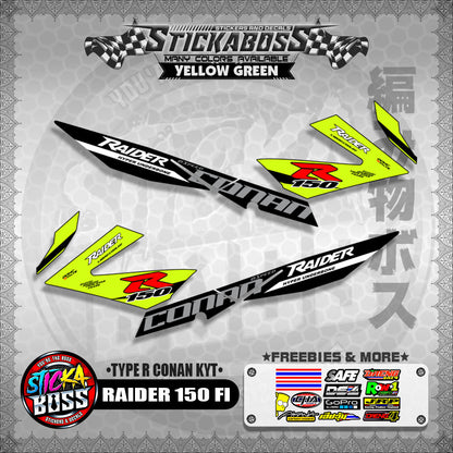 RAIDER 150 FI DECALS ( TYPE R CONAN KYT ) 【WITH FREEBIES】