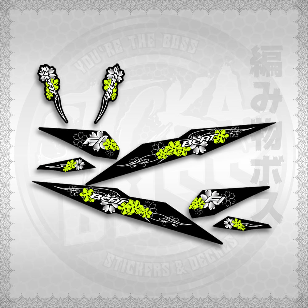 STICKER DECALS for BEAT FI V2 (BV2FLMOIN) By STICKABOSS (SOFIE LAMINATED WATERPROOF)