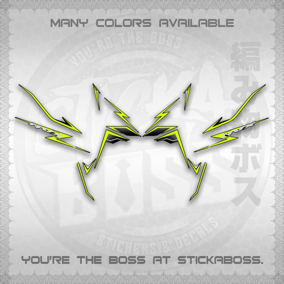 AEROX V3 NVX MALAY DECALS (HIBISCUS MOTIF) STICKER DECALS By STICKABOSS