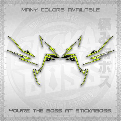 AEROX V3 NVX MALAY DECALS (HIBISCUS MOTIF) STICKER DECALS By STICKABOSS