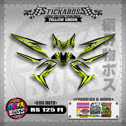 RS 125 FI DECALS ( 0108 MOTIF )【WITH FREEBIES】