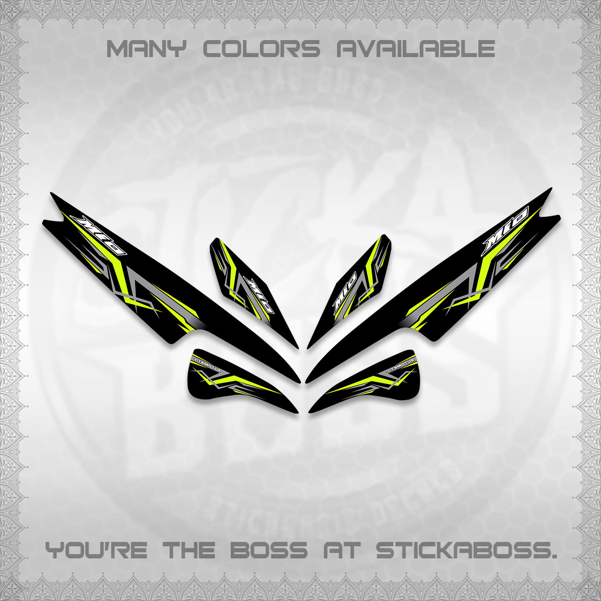 MIO SPORTY  SMILE INDO DECALS (A24 VARIASI)STICKER DECALS BY STICKABOSS (Copy)