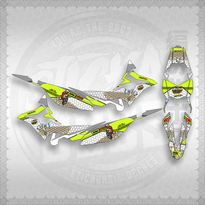 STICKER DECALS for XRM 125 FI FULL DECALS (X125FBORA) By STICKABOSS (SOFIE LAMINATED WATERPROOF)