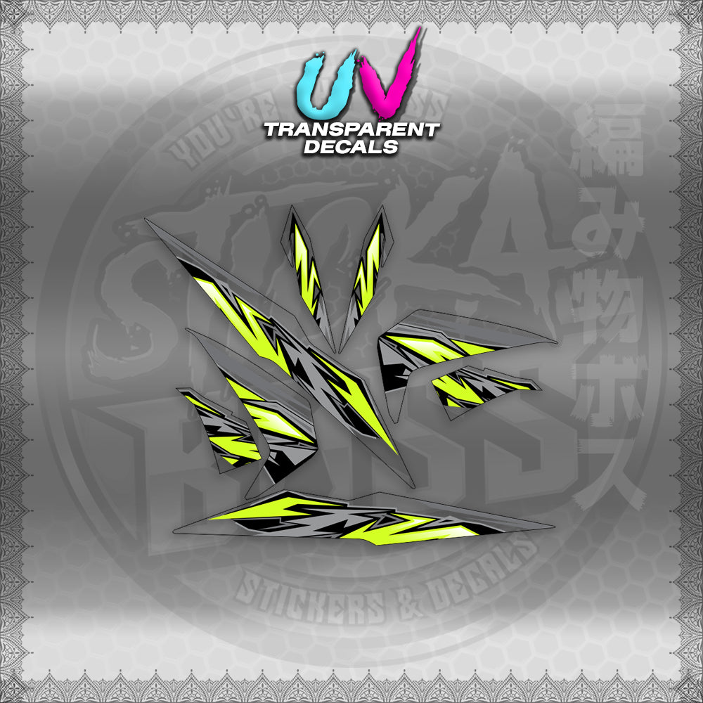 STICKER DECALS for BEAT 110 V2 (INMAUVTRSTMODE) By STICKABOSS (SOFIE LAMINATED WATERPROOF)