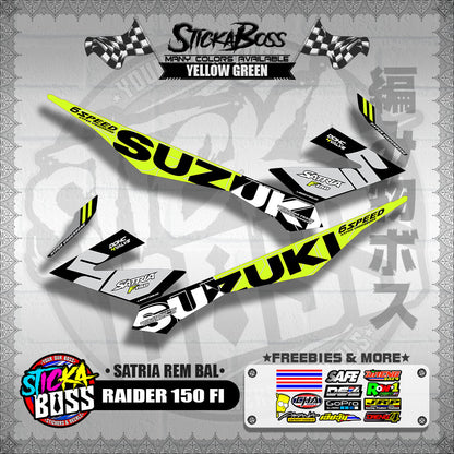 RAIDER 150 FI DECALS ( SATRIA REM BAL )【WITH FREEBIES】