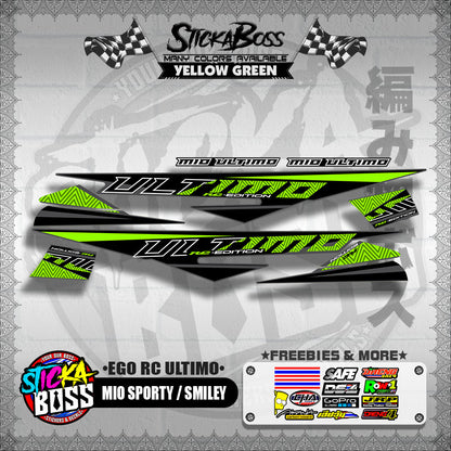 MIO SPORTY / SMILEY DECALS ( EGO RC ULTIMO )【WITH FREEBIES】