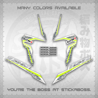 CLICK 125 V3 VIETNAM CONCEPT ( FOR WHITE BARCODE STYLE ) STICKER DECALS By STICKABOSS
