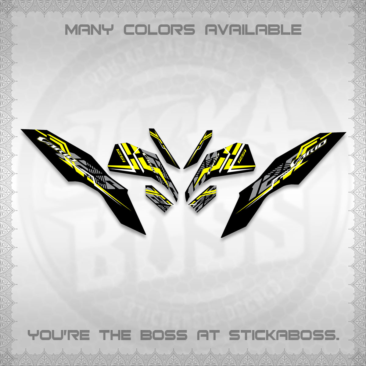 CLICK 125 V3 VARIO DECALS (2024 STRIPING MINIMALIST 001) STICKER DECALS By STICKABOSS (Copy) (Copy)