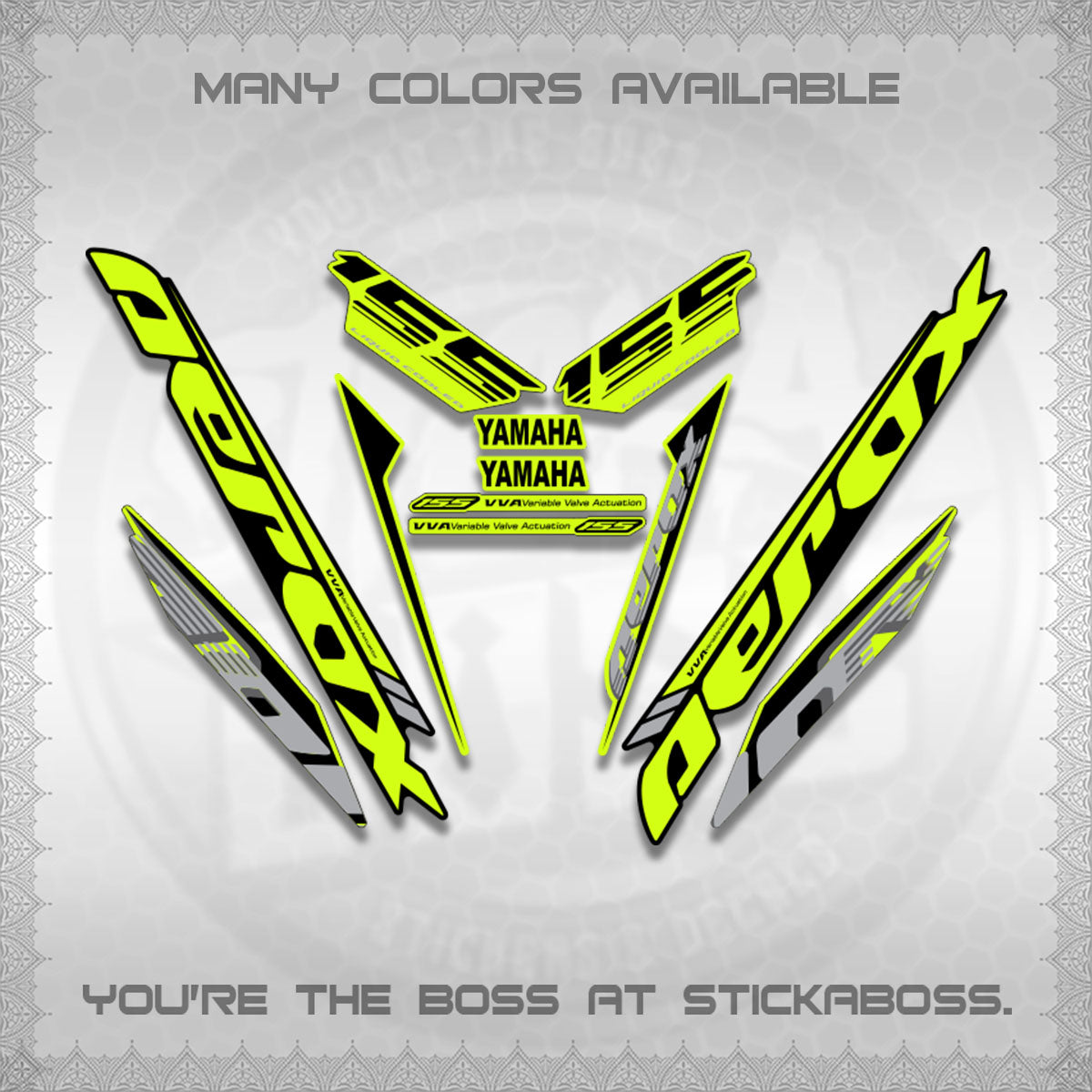 AEROX V3 STOCK STRIPING DECALS (SP EDITION)STICKER DECALS By STICKABOSS