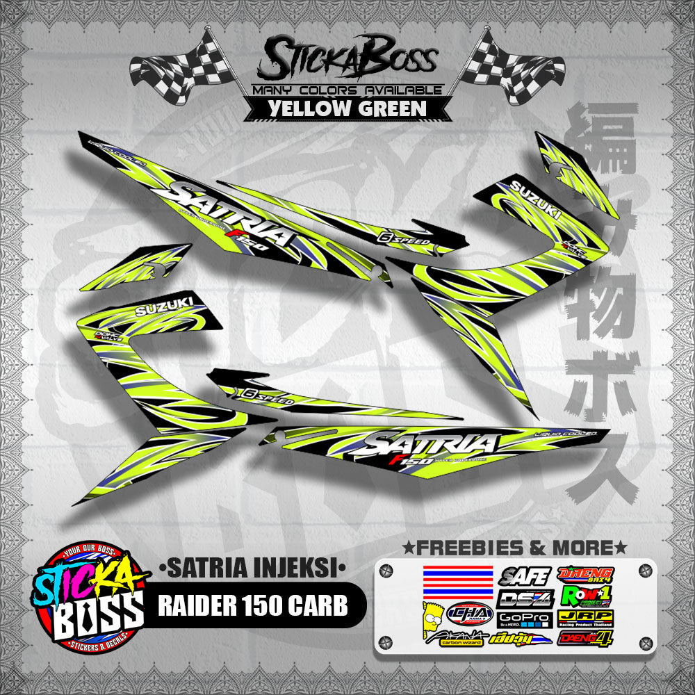 RAIDER 150 CARB DECALS ( SATRIA INJEKSI )【WITH FREEBIES】