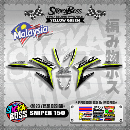 SNIPER 150 DECALS ( 2023 Y15ZR DESIGN )【WITH FREEBIES】