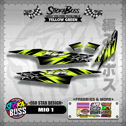MIO 1 DECALS ( EGO STAR DESIGN )【WITH FREEBIES】