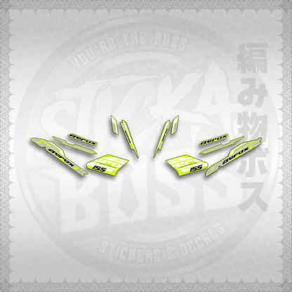 STICKER DECALS for AEROX 155 V1 THAI (AV1BLSI20) By STICKABOSS (SOFIE LAMINATED WATERPROOF)