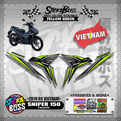 SNIPER 150 STOCK DECALS ( 2019 RC VIETNAM )【WITH FREEBIES】