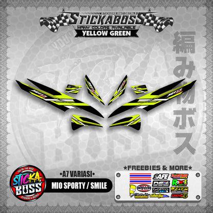 MIO SPORTY / SMILE INDO STICKER DECALS ( A7 VARIASI ) 【WITH FREEBIES】