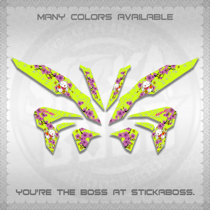 CLICK 125 V3 DECALS (LUCKY CAT SAKURA)STICKER DECALS By STICKABOSS