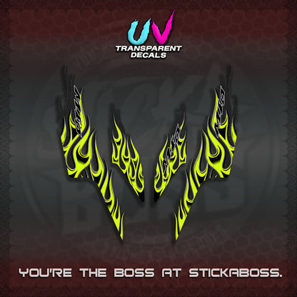 【PREMIUM UV PRINT】TRANSPARENT MIO SPORTY/ SMILEY  DECALS (MOTIF API NEW TERBARU VIRAL)By STICKABOSS