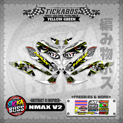 NMAX V2 STICKER DECALS ( ABSTRACT 41 INSPIRED )【WITH FREEBIES】
