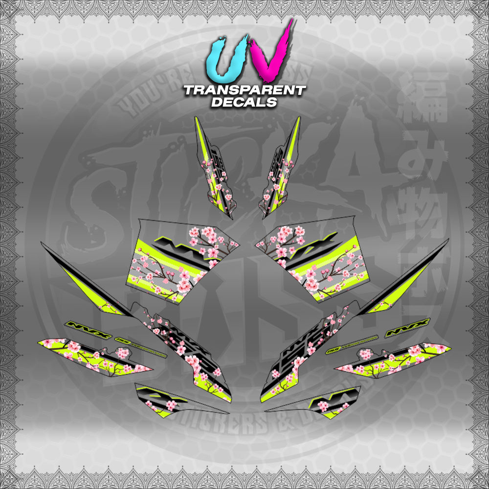 【PREMIUM UV PRINT】TRANSPARENT AEROX V3 ALPHA TURBO INDO-MALAYSIAN (AV3SAIN)【WITH FREEBIES】