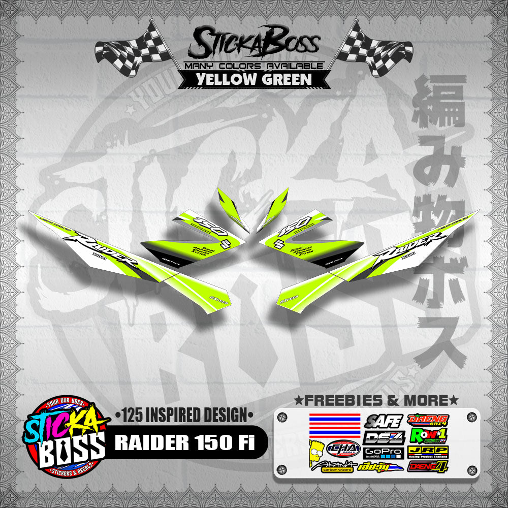 RAIDER 150 Fi DECALS ( 125 INSPIRED DESIGN )【WITH FREEBIES】
