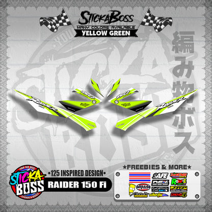 RAIDER 150 Fi DECALS ( 125 INSPIRED DESIGN )【WITH FREEBIES】