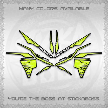 AEROX V3 INDO DECALS (ALPHA TURBO 0001)STICKER DECALS By STICKABOSS