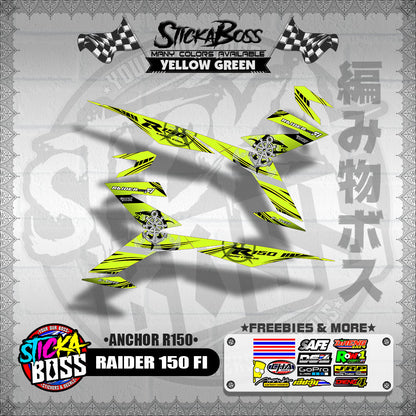 RAIDER 150 FI DECALS ( ANCHOR R150 )【WITH FREEBIES】