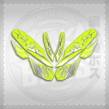 STICKER DECALS for CLICK 125 V3 (CV3VALEKYSH) By STICKABOSS (SOFIE LAMINATED WATERPROOF)