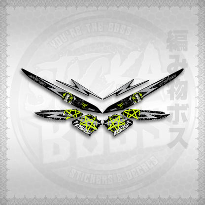 STICKER DECALS for AEROX 155 V1 MALAYSIAN (AV1STLASA) By STICKABOSS (SOFIE LAMINATED WATERPROOF)