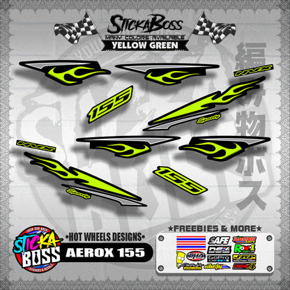 AEROX 155 DECALS ( HOT WHEELS DESIGNS )【WITH FREEBIES】