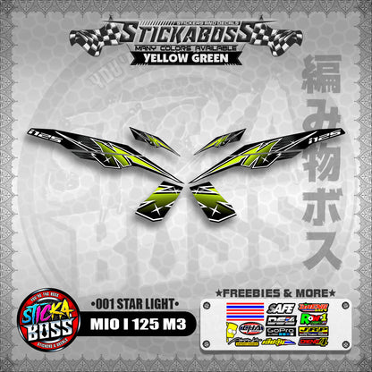 MIO I 125 M3 STICKER DECALS ( 001 STAR LIGHT )【WITH FREEBIES】
