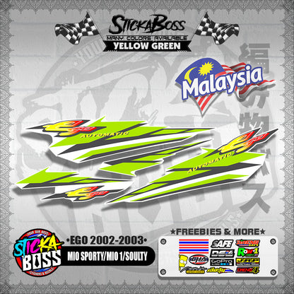 MIO SPORTY / MIO 1 / SOULTY DECALS ( EGO 2002-2003 )【WITH FREEBIES】