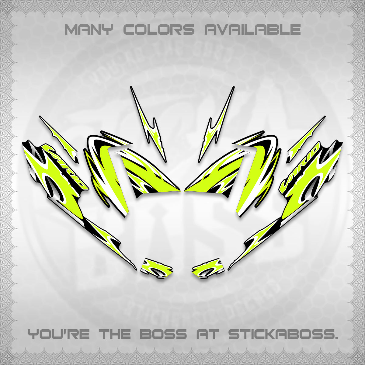 CLICK 125 V4 VARIO STRIPING DECALS (2026 NEW LED DESIGN) STICKER DECALS By STICKABOSS