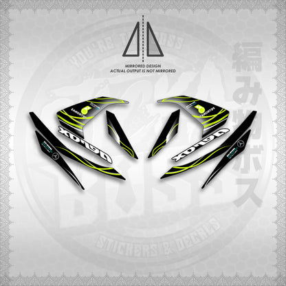 STICKER DECALS for AEROX 155 V1 (AV1MOLIPE) By STICKABOSS (SOFIE LAMINATED WATERPROOF)