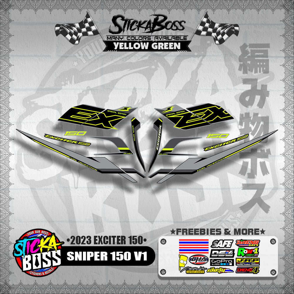 SNIPER 150 V1 VIETNAM DECALS ( 2023 EXCITER 150 )【WITH FREEBIES】