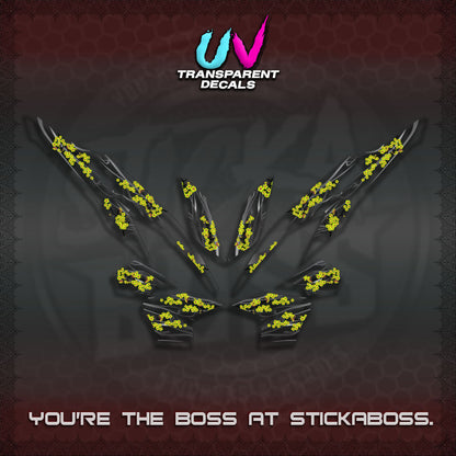 CLICK 125 V2 UV TRANSPARENT DECALS (2026 NEW SAKURA WIND)STICKER DECALS By STICKABOSS