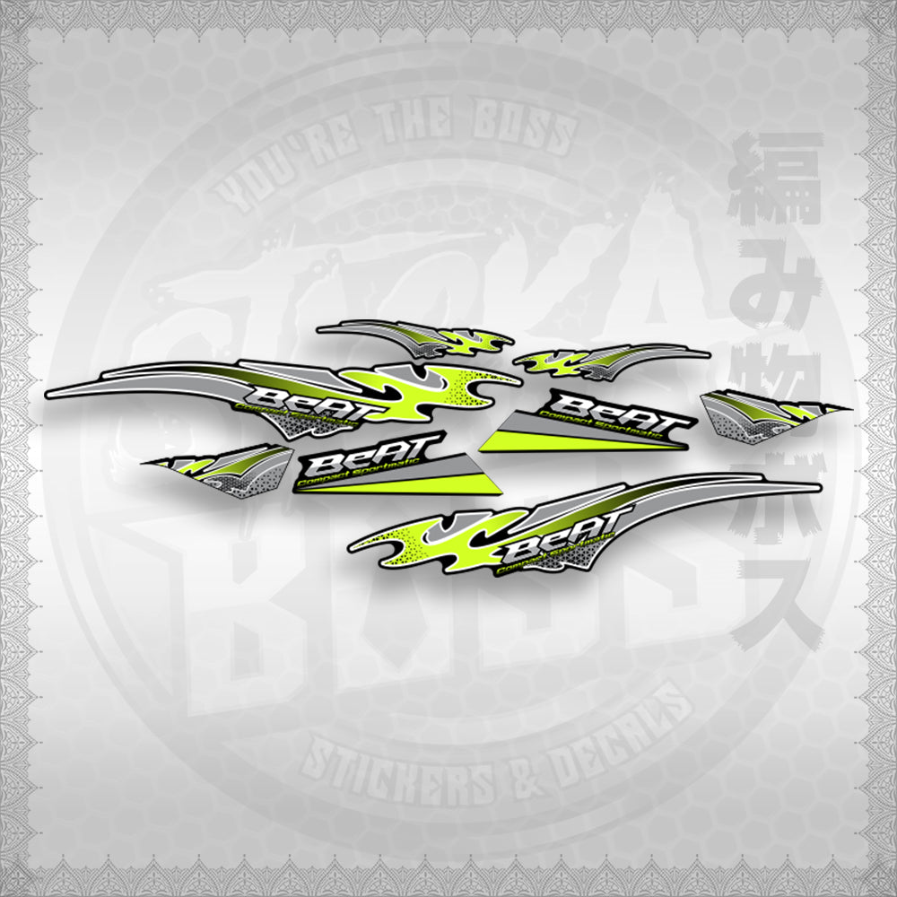 BEAT Fi V3 THAI CONCEPT ( FIERY EDGE V3 ) STICKER DECALS By STICKABOSS