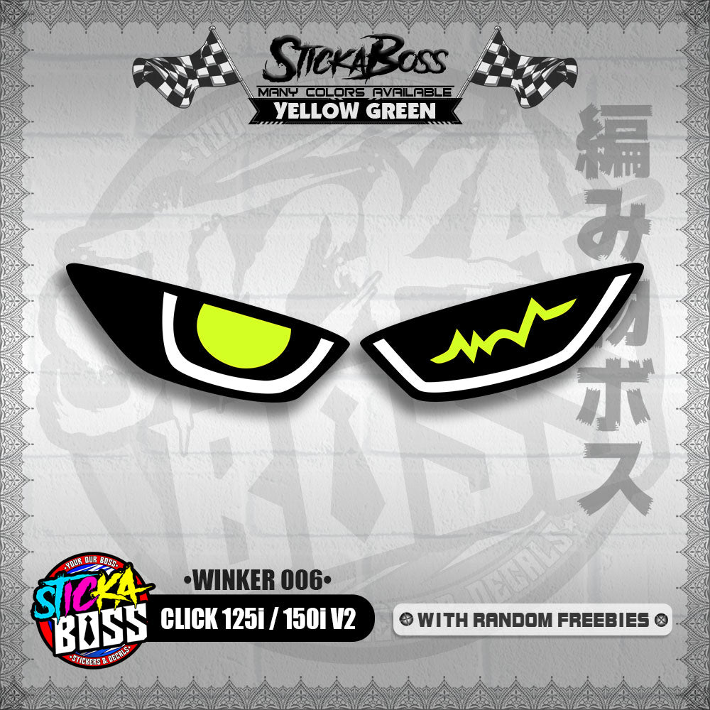 CLICK 125i / 150i V2 (WINKER 006) TRANSPARENT【WITH FREEBIES】