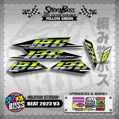 BEAT 2023 V3 DECALS ( MALAYSIAN 1ST DESIGN )【WITH FREEBIES】