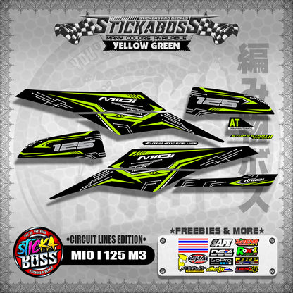 MIO i 125 DECALS ( M3 CIRCUIT LINES EDITION )【WITH FREEBIES】